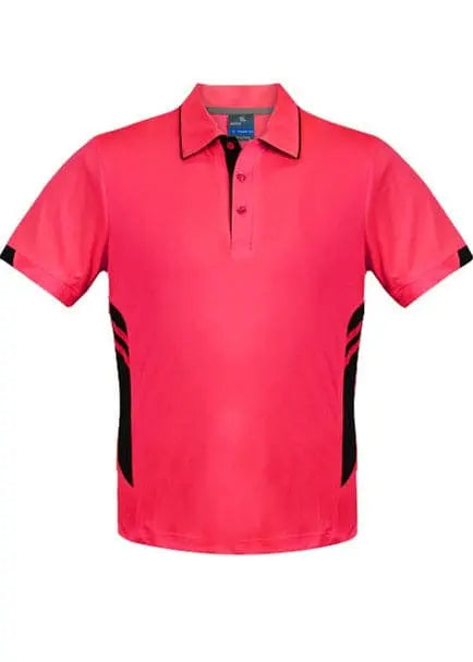 Aussie Pacific Tasman Men's Work Polo Shirt 1311 - Simply Scrubs Australia Neon-Pink-Black-5XL